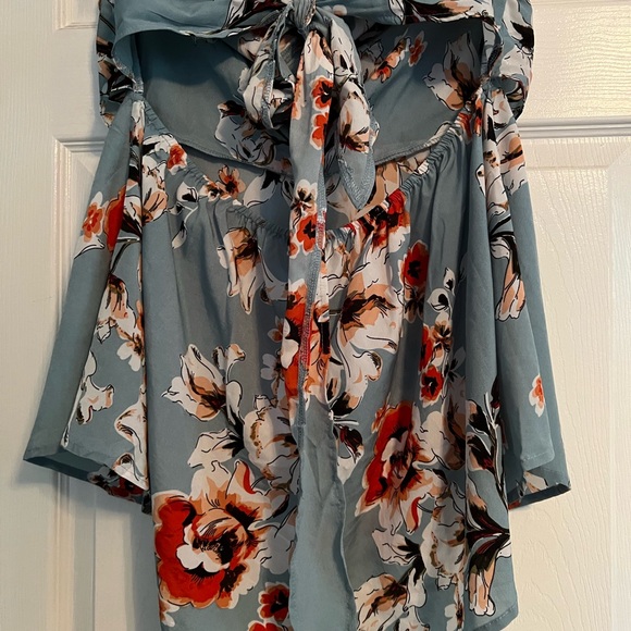 SweatyRocks Blue Sold Out Floral Jumper size M - Picture 10 of 11